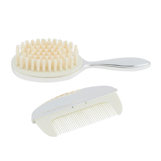 Silver Brush & Comb Set
