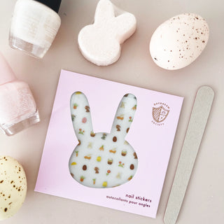 Bunnies In The Garden – Nail Stickers
