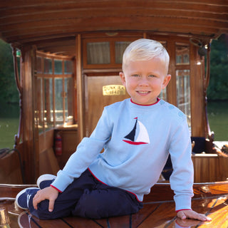 Sailboat Intarsia Sweater
