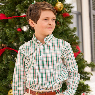 Button Down Shirt – Mistletoe Tartan
