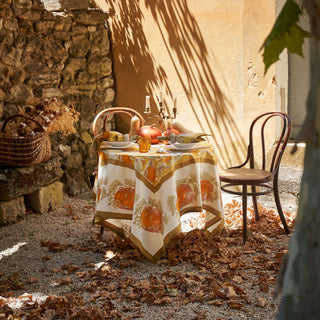 Pumpkin Tablecloth – Orange & Mustard (71 × 106 in.)
