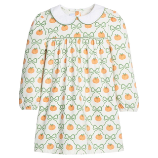 Evelyn Dress – Pumpkin Trellis
