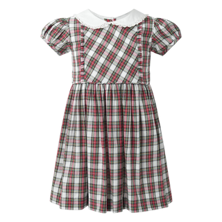 Tartan Frill Front Dress
