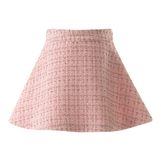Pink Tweed Jacket and Skirt Set
