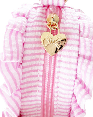 Heart Purse – Seersucker Pink
