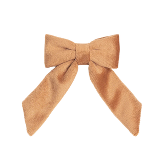 Spice Velvet Coquette Bow Clip
