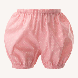 Pindot Bow Smocked Dress and Bloomers
