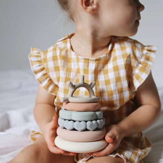 Classic Silicone Stacking Teething Rings
