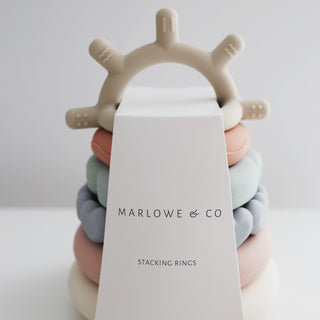 Classic Silicone Stacking Teething Rings
