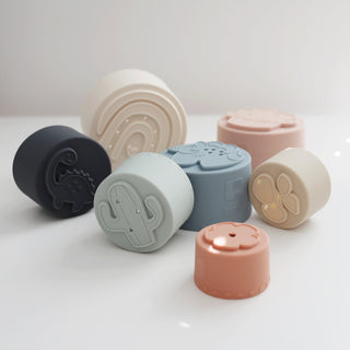 Classic Silicone Stacking Cups
