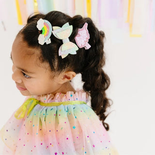 Unicorn Rainbow Clip Set
