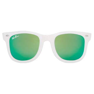 WeeFarers Sunglasses – White with Sea Green Polarized
