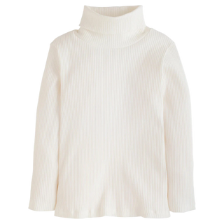 Solid Ribbed Turtleneck – Ivory
