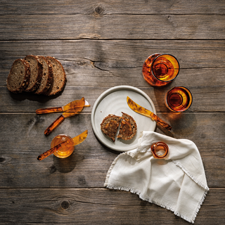 Tortoise Shell Resin Napkin Rings Set
