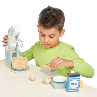 Home Baking Set – Wooden Mixer Play Set

