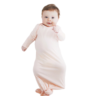 Bamboo Knotted Gown – Blush Pink
