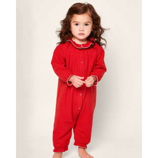Red Flannel Madeline Romper
