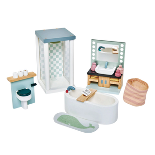 Dolls House Bathroom Furniture – Classic Bath Set
