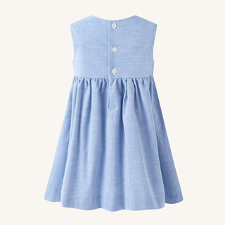 chambray bow mini pocket dress Chambray Bow Dress 8y