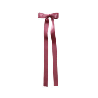 Satin Long Tail Bow – Old Pink
