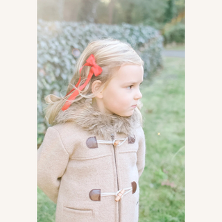 Satin Long Tail Bow – Red
