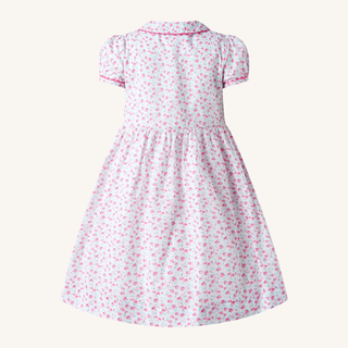 Floral Smocked Button Front Dress

