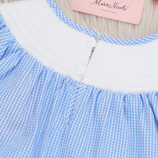 Crisp Apple Delight Smocked Cotton Outfit
