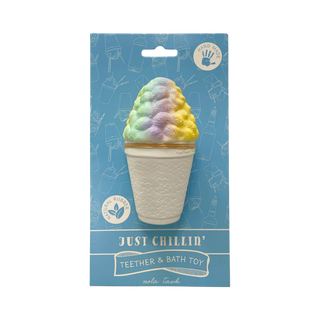 Just Chillin’ Snoball Bath Toy & Baby Teether
