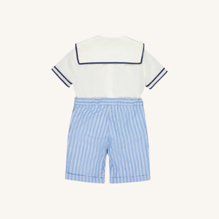 William Shorts Set – Blue Stripe
