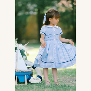 Riviera Dress – Blue Stripe
