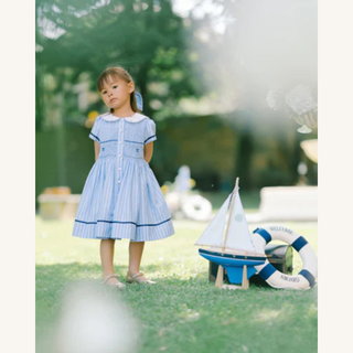 Riviera Dress – Blue Stripe
