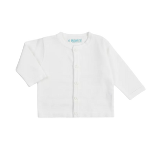 Classic Knit Cardigan in White
