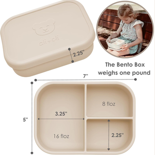 Ali+Oli Reusable Silicone Bento Box – Coco
