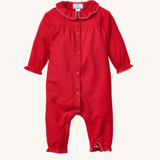 Red Flannel Madeline Romper

