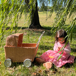 Rattan Stroller – Seashell Pink
