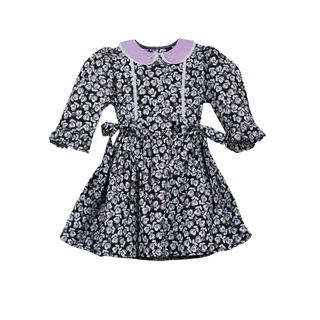 Gwen Dress in Noir Floral
