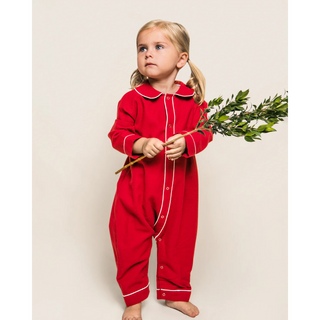 Red Flannel Cambridge Romper
