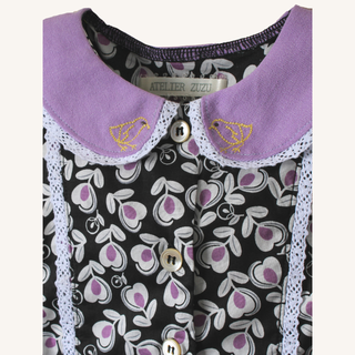 Gwen Dress in Noir Floral
