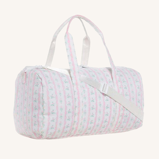 Weekender Duffel – Floral Ribbon Pink
