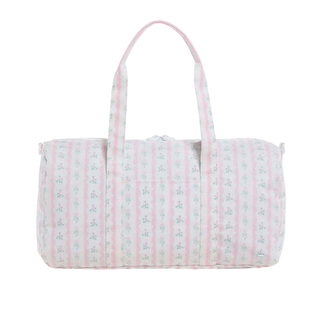 Weekender Duffel – Floral Ribbon Pink
