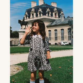 Gwen Dress in Noir Floral
