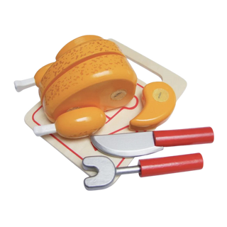 Roast Chicken to Carve – Wooden Pretend Play Set
