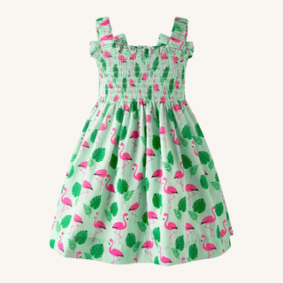 Green Flamingo Sundress & Bloomers
