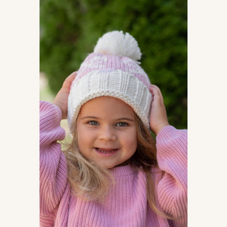 Pink Bow Winter Beanie
