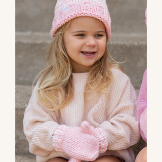 Pink Winter Mittens
