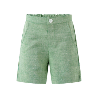 Green Chambray Shorts
