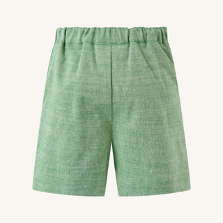 Green Chambray Shorts
