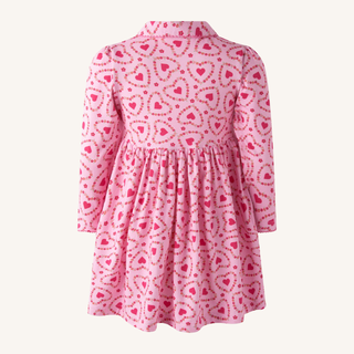 Floral Heart Jersey Dress
