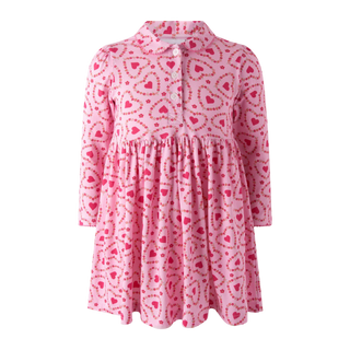 Floral Heart Jersey Dress
