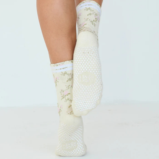 Vintage Rose Grip Sock
